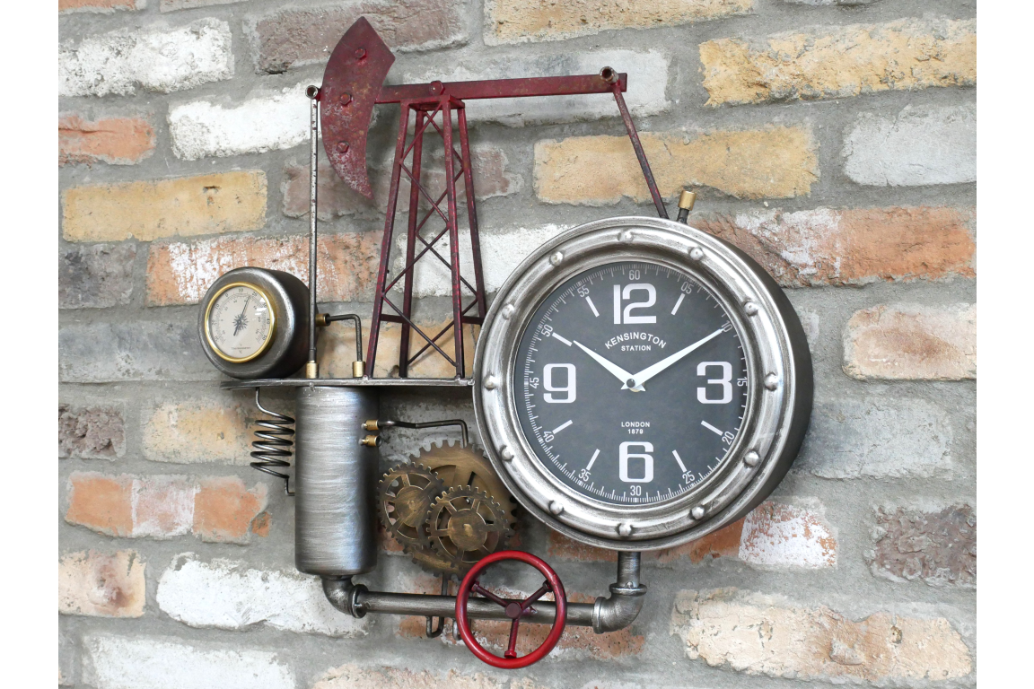 Industrial Wall Clock 55cm | Christmas Gifts | Soame Interiors