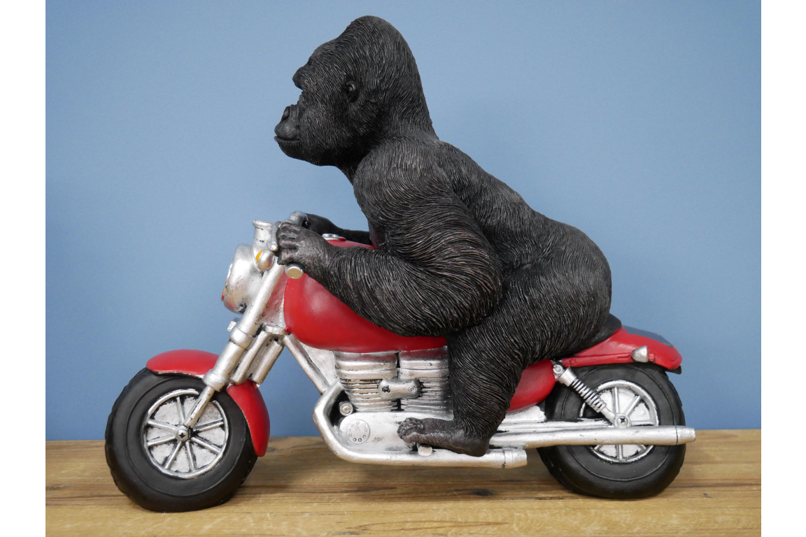 Goriall Rack Gorilla on Motorbike Solar Light | Christmas Gifts | Soame Interiors