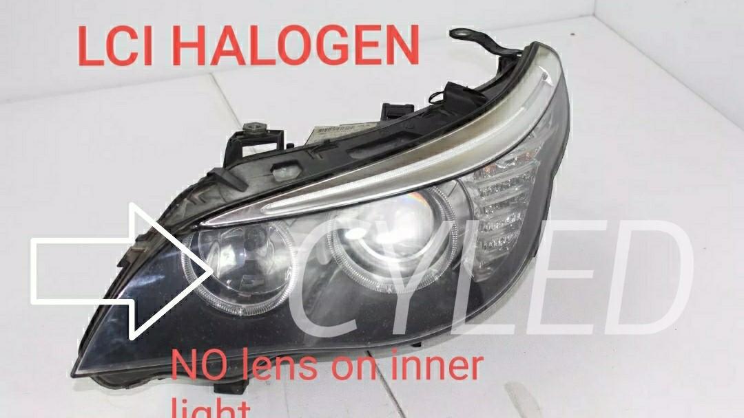 BMW E60 & E61 LCI LED angel eyes for halogen type headlights only.
