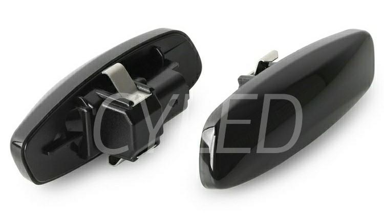 Smoked LED side repeaters standard flash type.