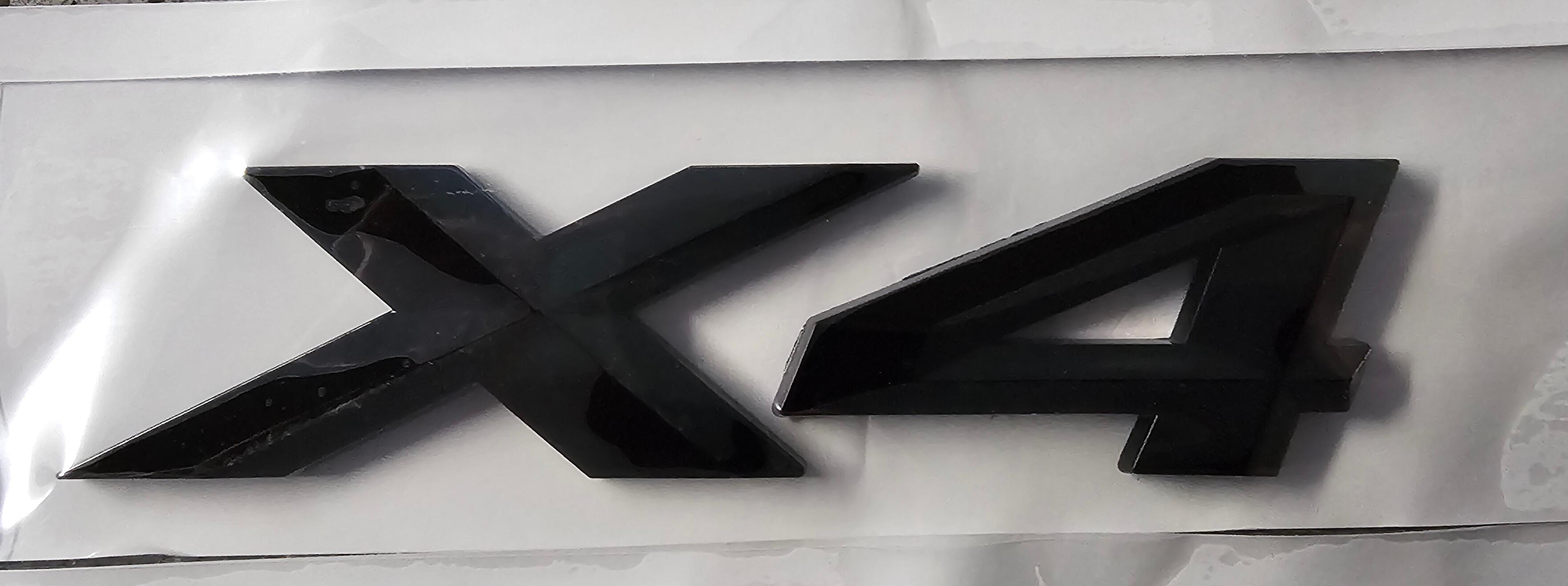 BMW X4 Gloss Black boot badge L@@K