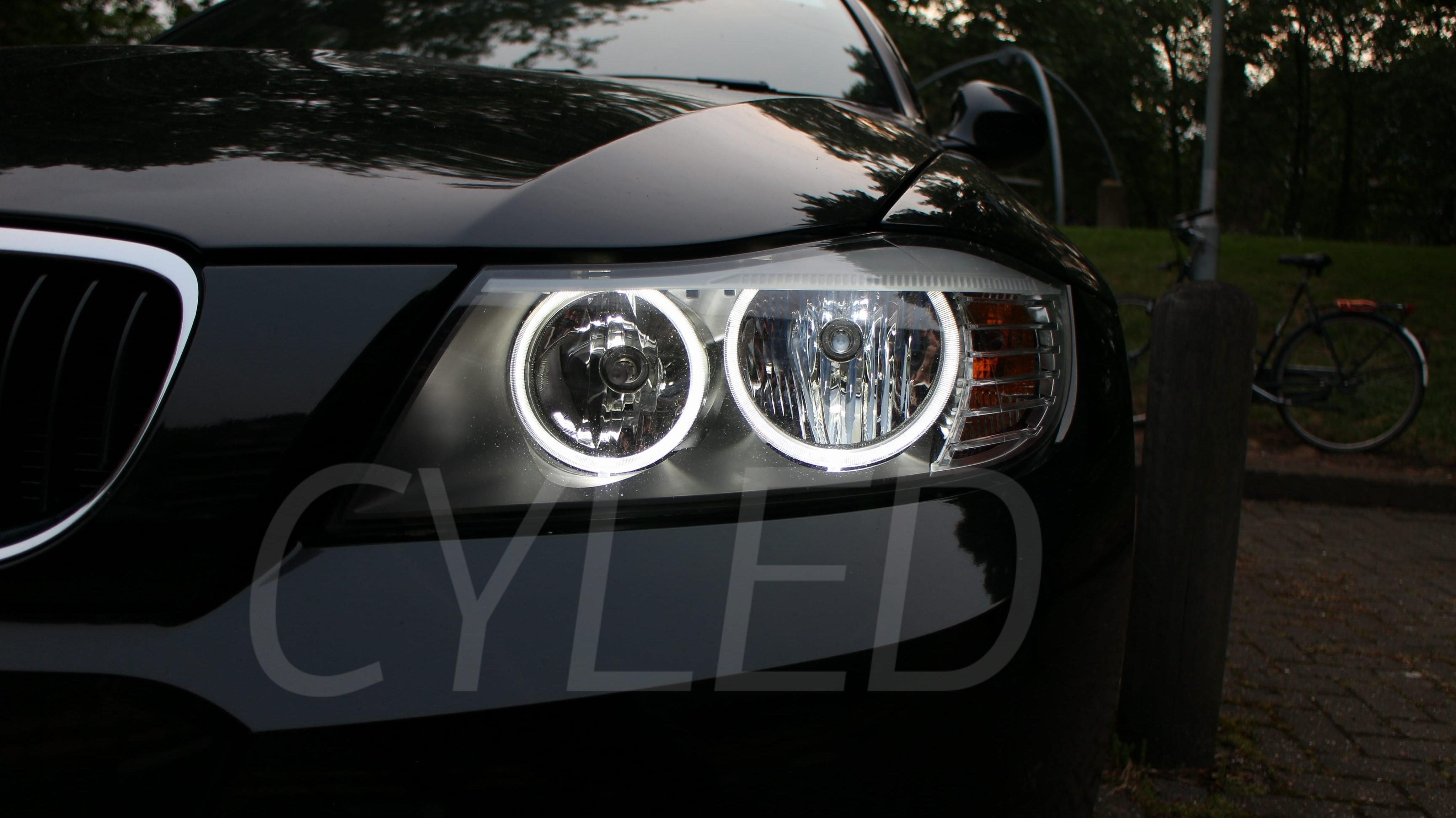 Front headlights angel eyes BMW series 3 E90 E91