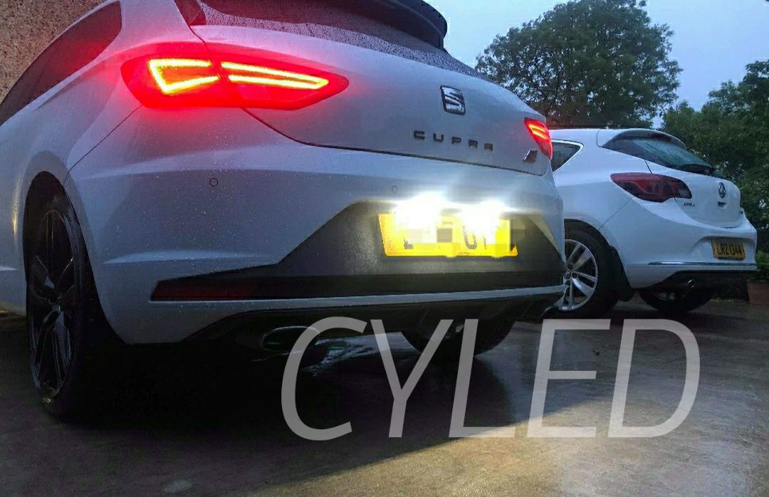 Seat leon number plate sales light