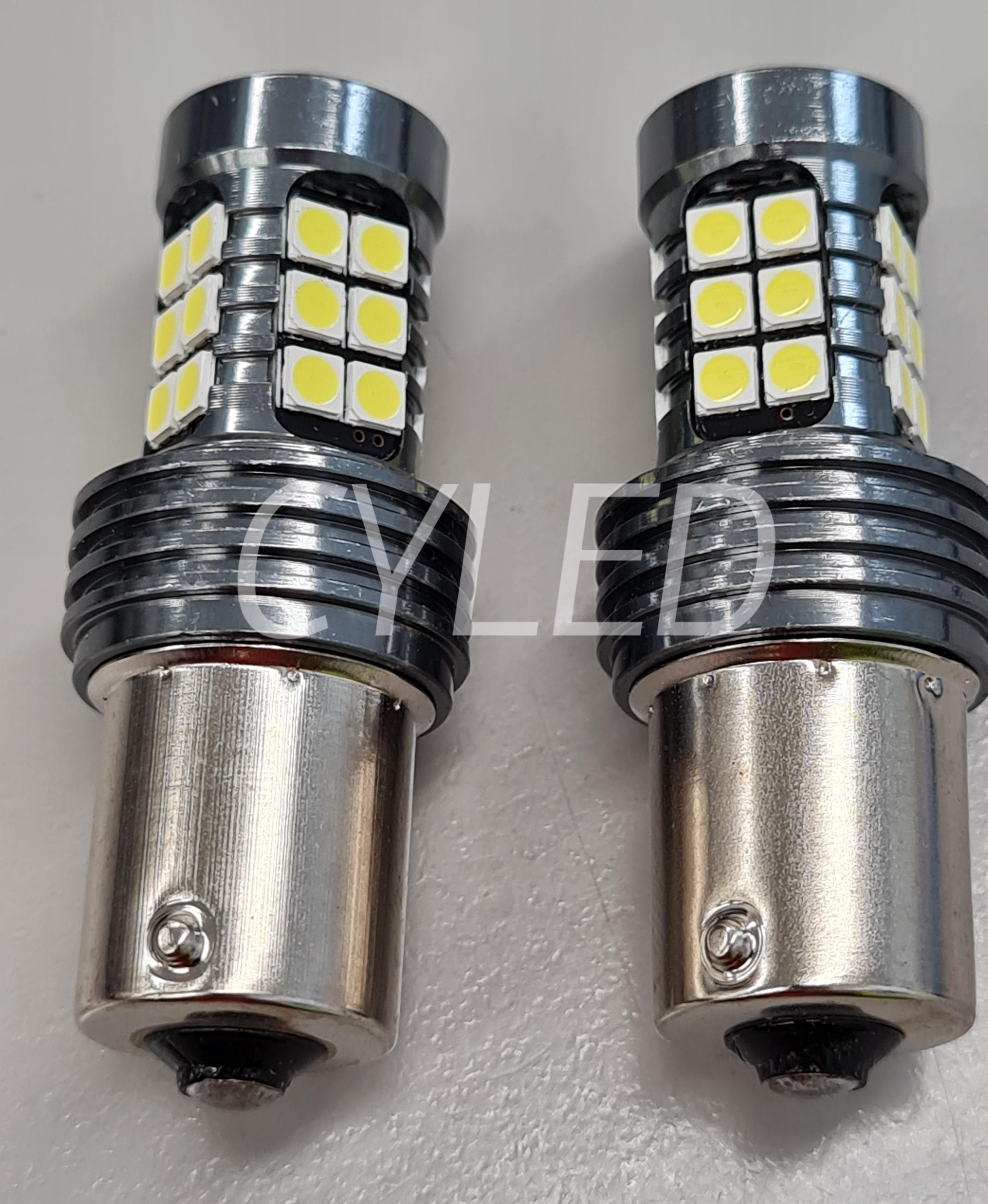 P21W LED bulbs.