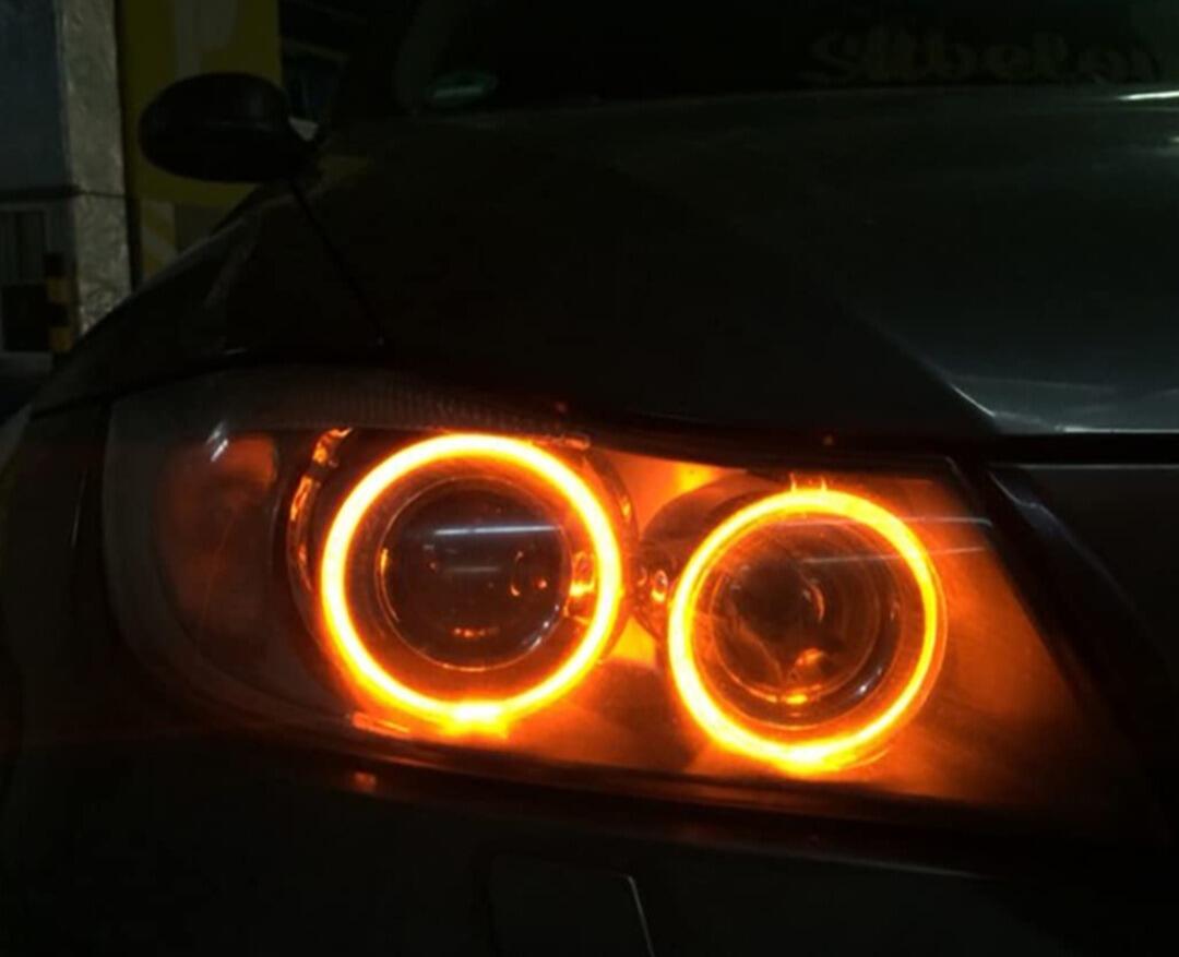 BMW E90 & E91 Pre LCI xenon Amber LED angel eyes L@@K