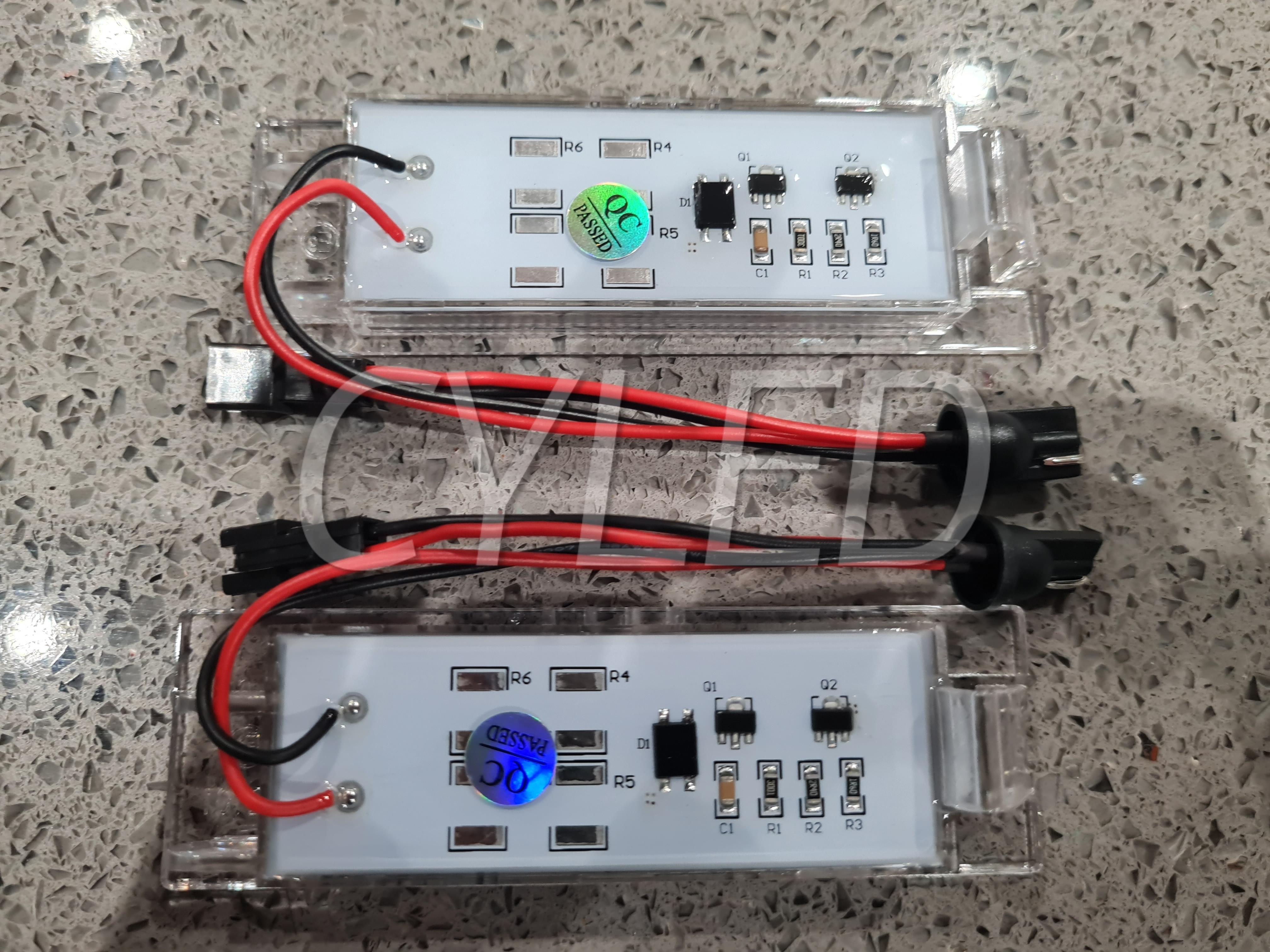 Vauxhall Astra GTC LED number plate units