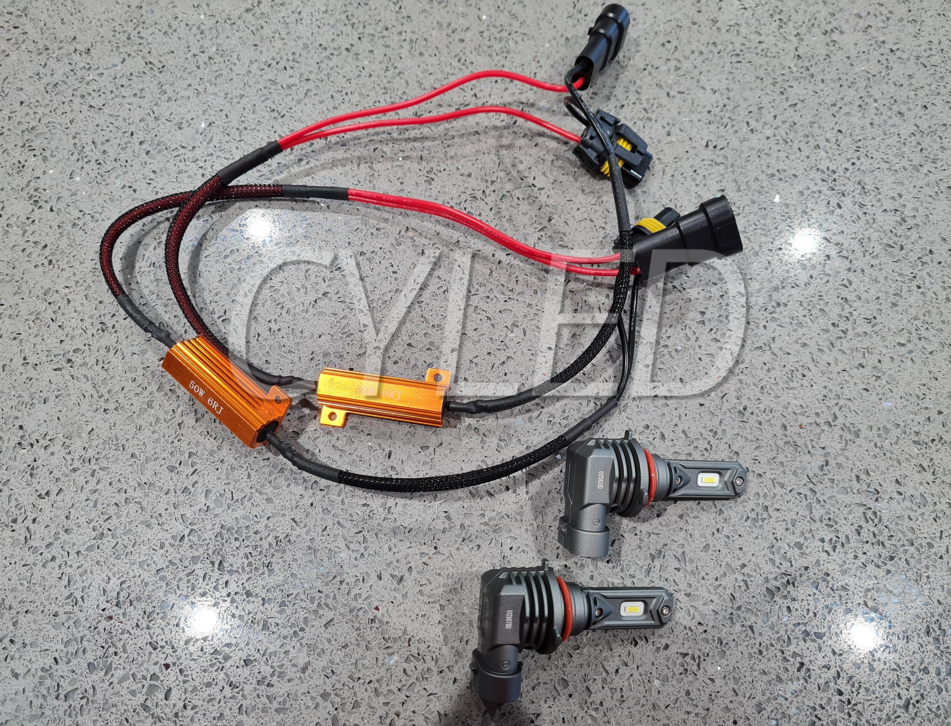 Elite Auto Lighting HB4 LED Fog Light Kit With Resistors ERROR FREE