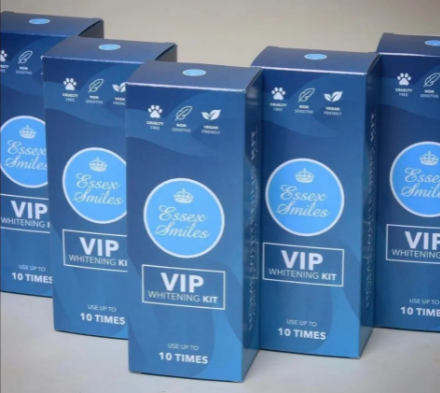 VIP Home Whitening Kit - Includes Trays, 3x 3ml gel, LED Accelerator ( 5 LED Bulbs) and Instructions. removes years of deep staining