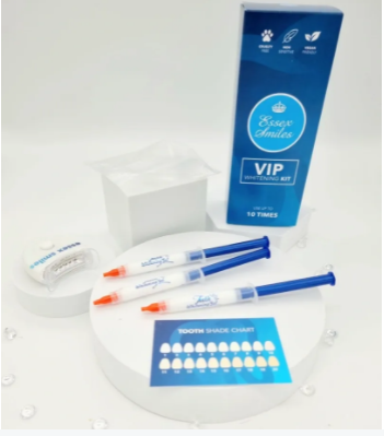 VIP Home Whitening Kit - Includes Trays, 3x 3ml gel, LED Accelerator ( 5 LED Bulbs) and Instructions. removes years of deep staining