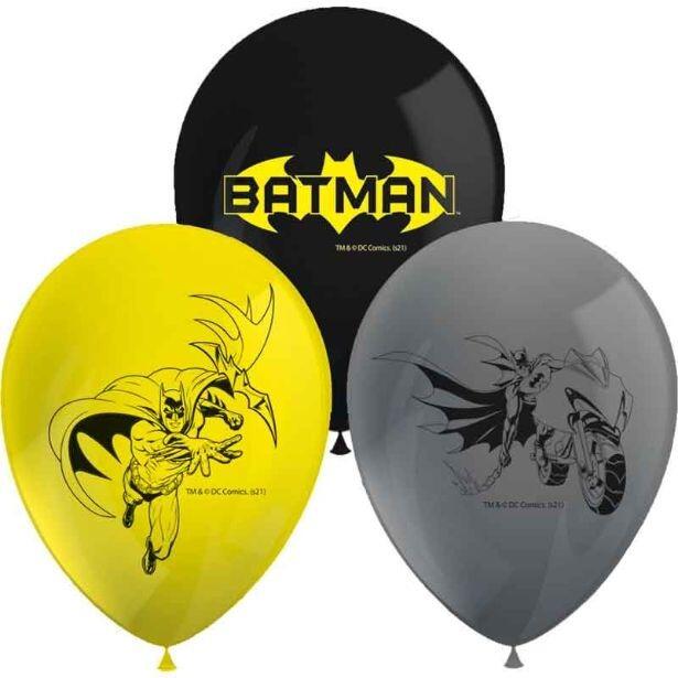 Pack of 8 uninflated Batman Rogue Rage Latex Balloons