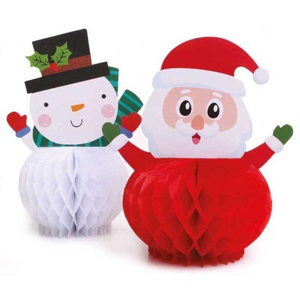 christmas-santa-snowman-paper-decorations