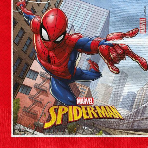 A Spiderman Crime Fighter paper napkin
