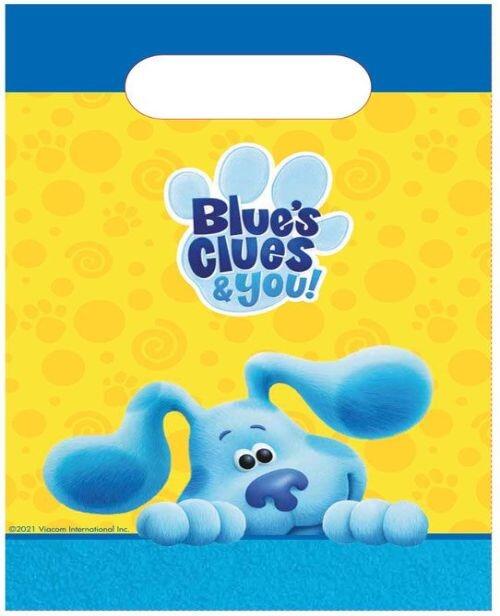 Pack of 8 Blue's Clues paper party bags
