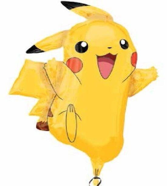 A 31" Pokemon Pikachu shaped foil balloon