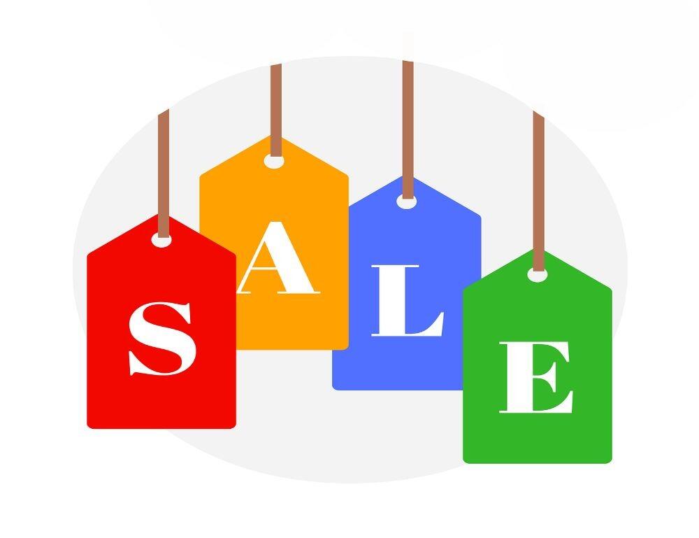 A colourful Clearance sale banner