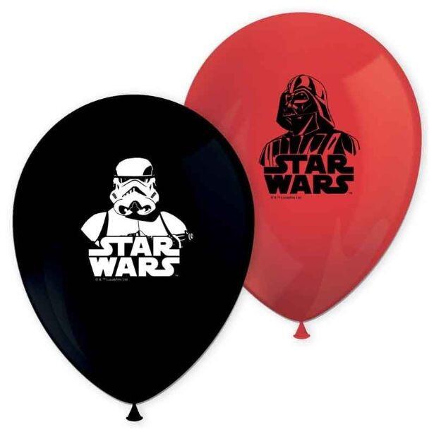 Pack of 8 Star War Galaxy latex balloons