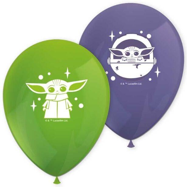 Pack of 8 Star Wars Mandalorian latex balloons