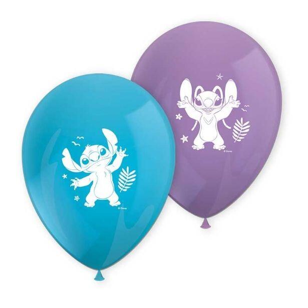 Pack of 8 uninflated Stitch latex balloons