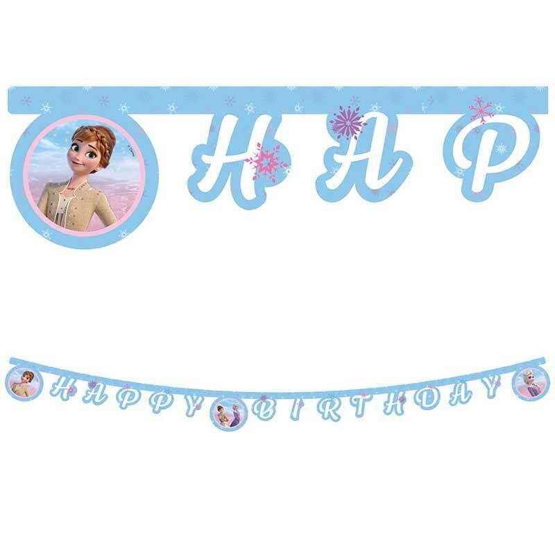 A 2m long Frozen 2 Wind Spirit Happy Birthday Letter Banner