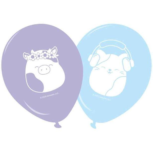 Pack of 8 inflated Squishmallows latex balloons