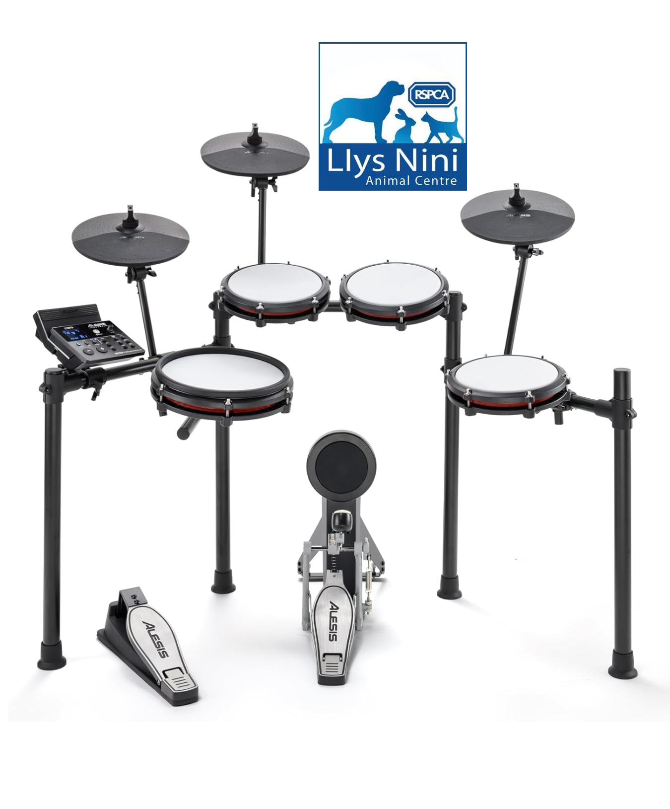 ALESIS NITRO MAX FRONT WITH RSPCA LOGO