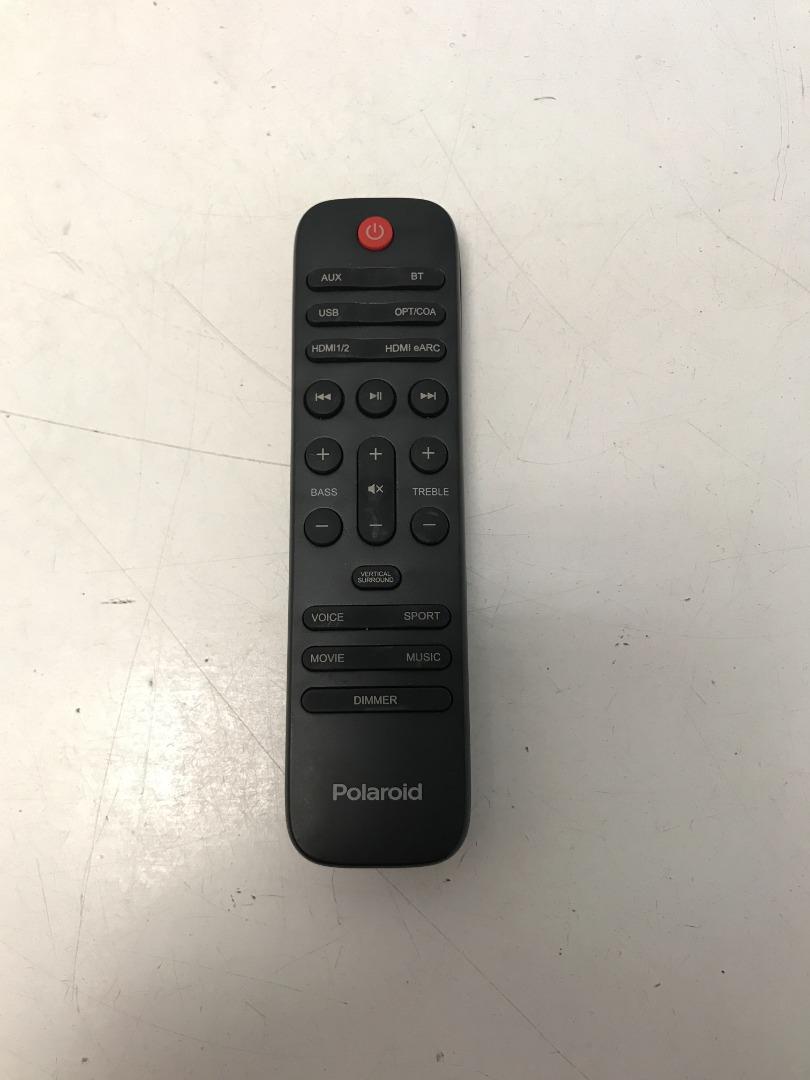 Polaroid best sale soundbar remote