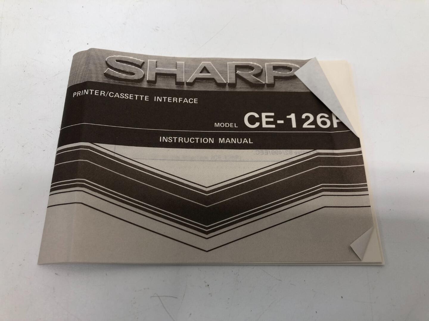 SHARP CE−126PとEA-1250P(1巻) SHARP CE-126P の使い方