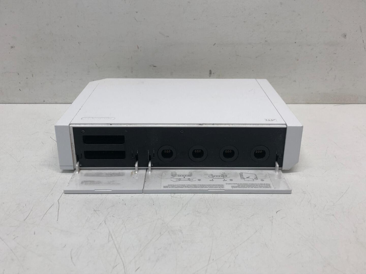 Wii Console Rear Nintendo Wii Console with Wii Sports Game