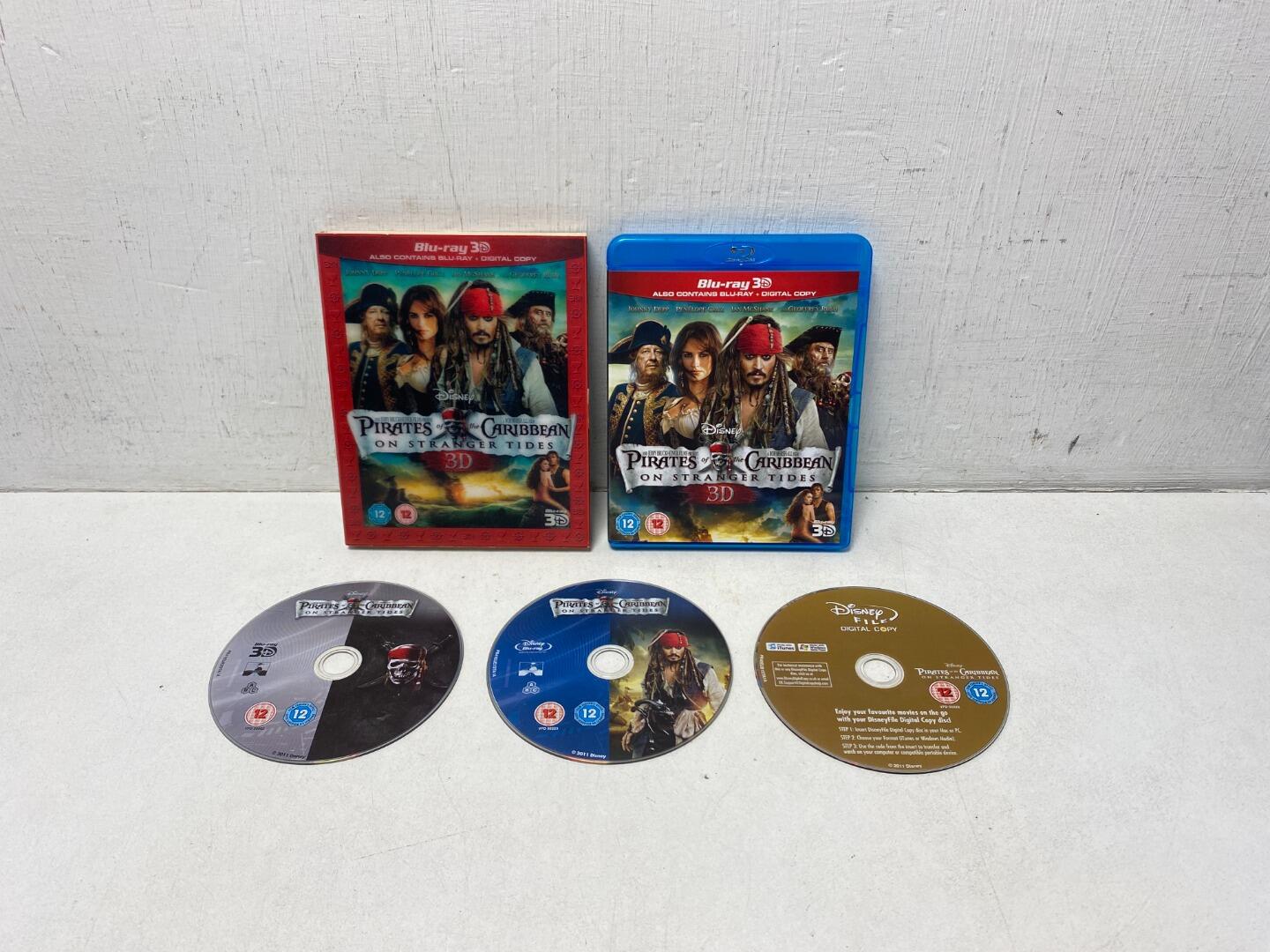 Pirates Of The Caribbean On Stranger Tides 3D Blu Ray