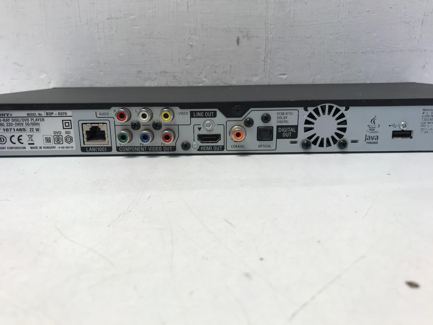 Sony BDPS370 Blu Ray Player