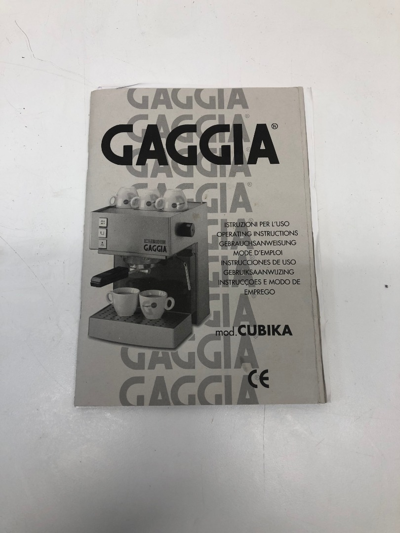 Gaggia Cubika Espresso Coffee and Cappuccino Coffee Machine