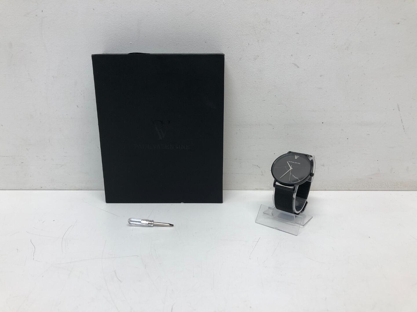 Paul valentine watch black clearance