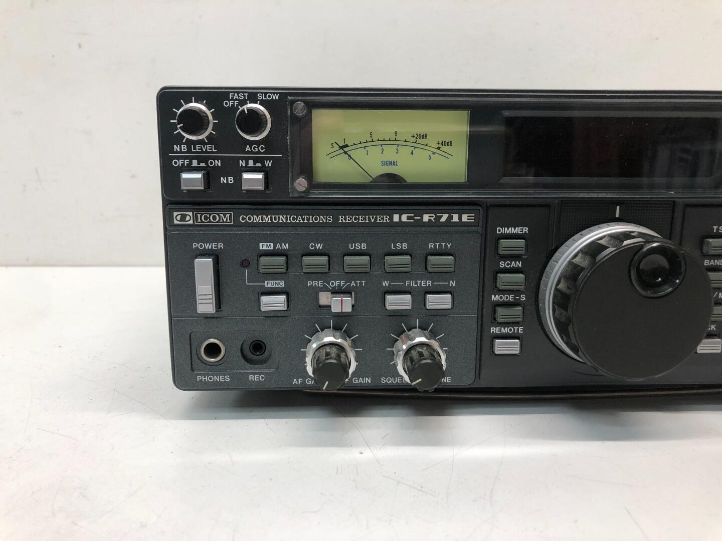 ICOM　IC-R71E受信機（ジャンク品） Yahoo!オークション -「ic r71」の落札相場・落札価格