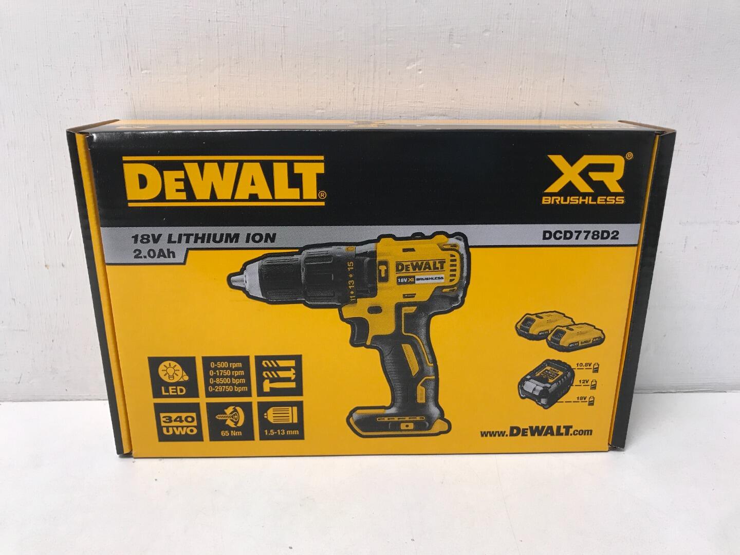 DeWalt DCD778D2 XR Brushless Cordless Hammer Drill