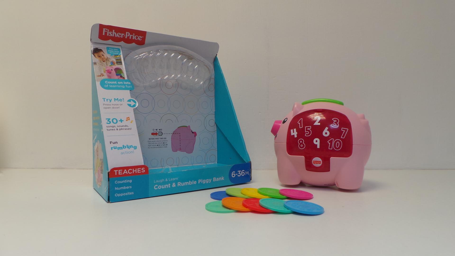 Fisher-Price Laugh & Learn Rumble & Count Piggy Bank