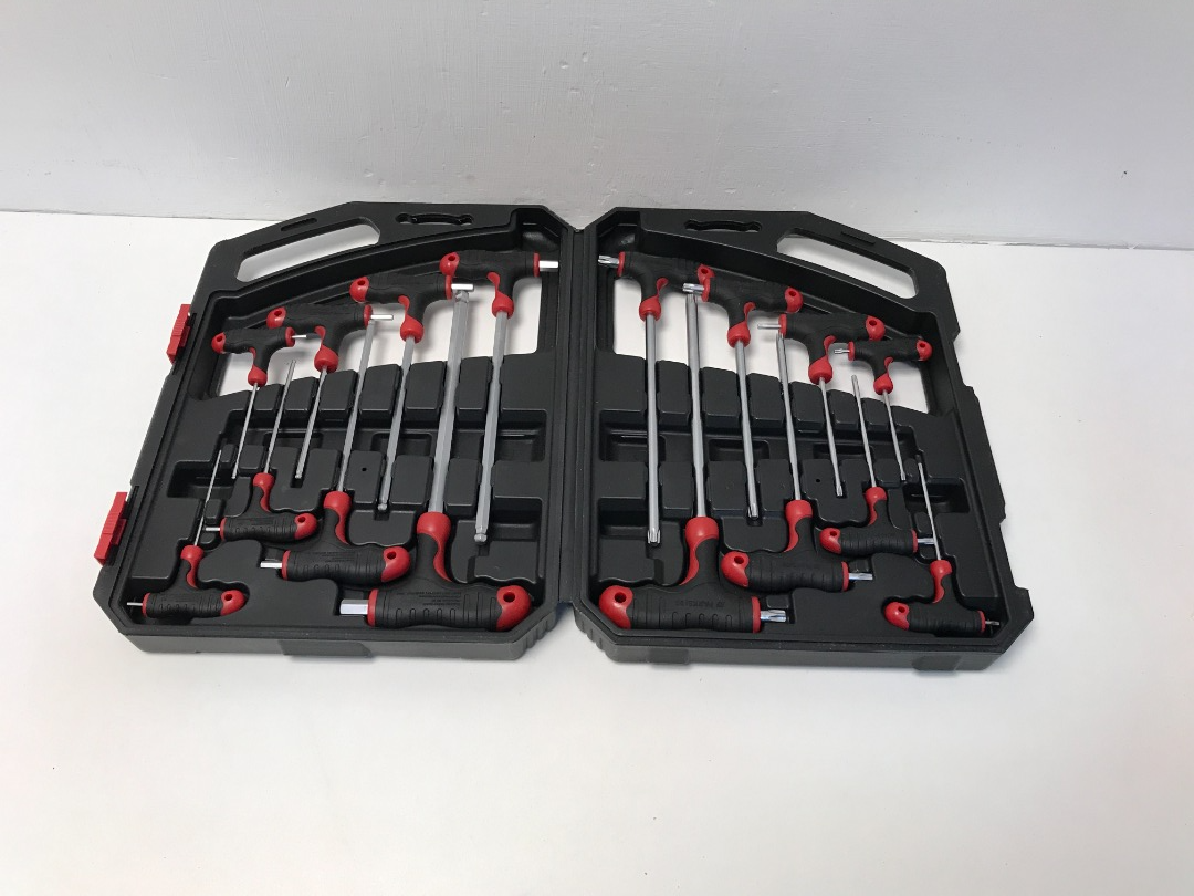 Parkside T Handle Hex and Star Key Set