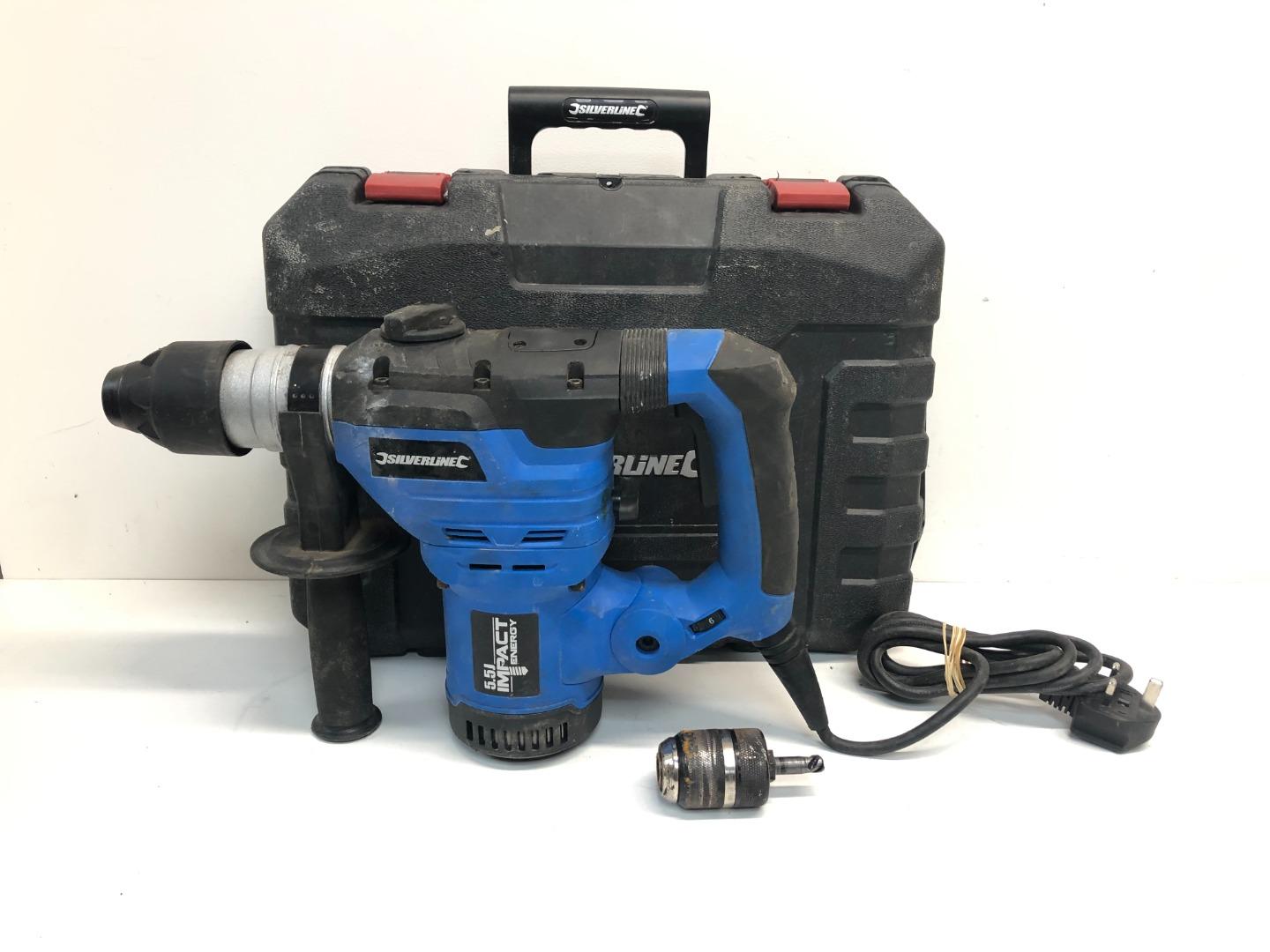 Silverline 1500w discount sds plus drill