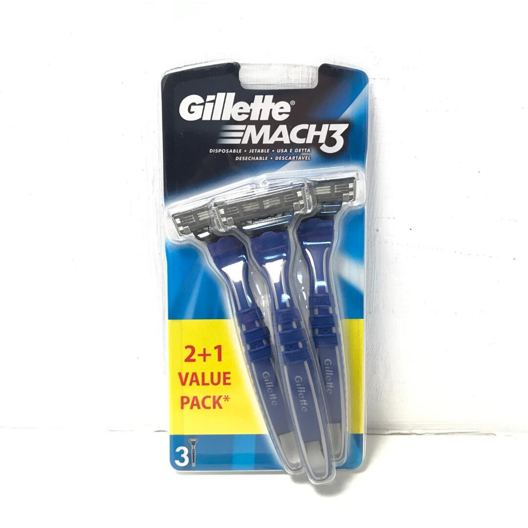 Gillette Mach 3 Disposable Razors X3