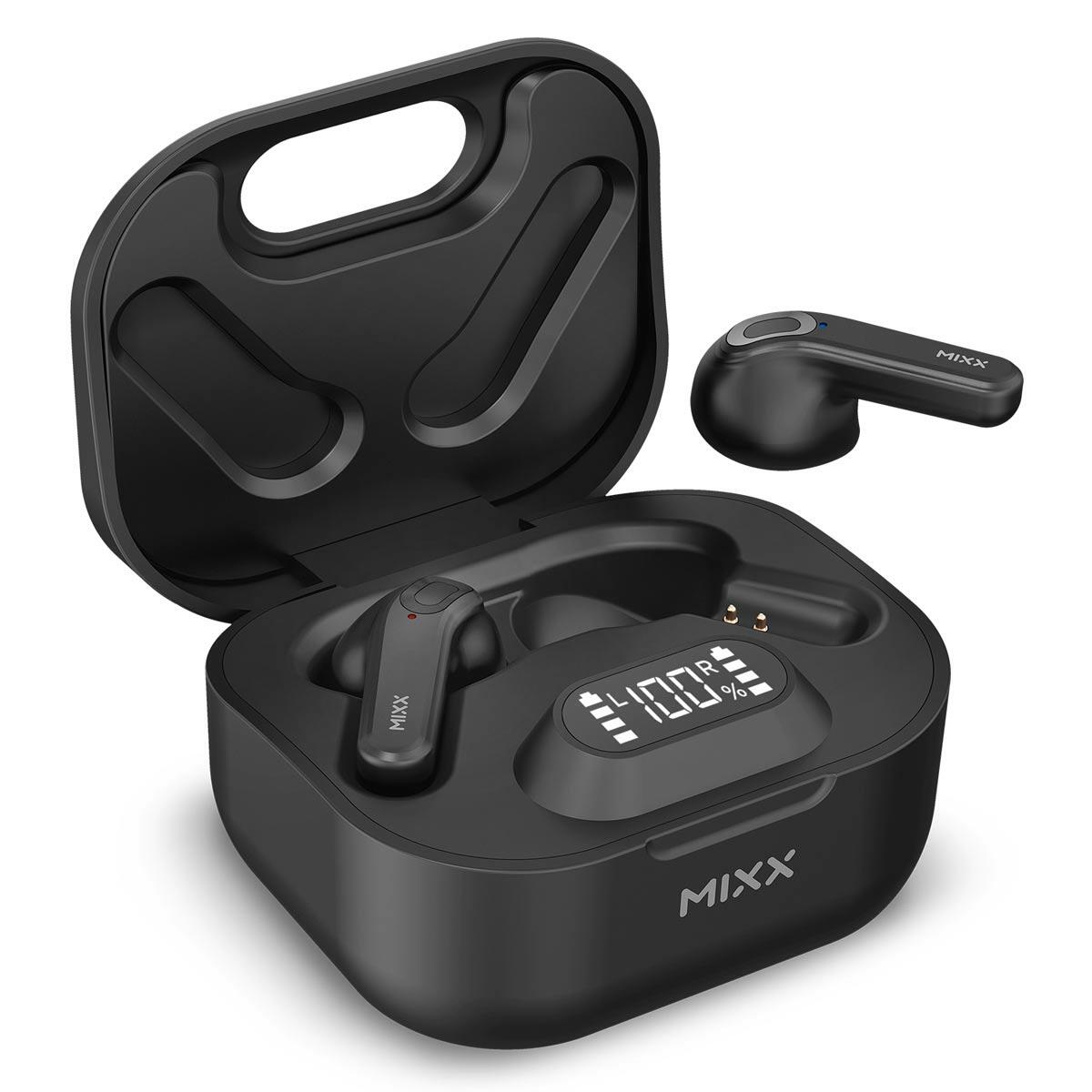 MIXX StreamBuds Hybrid True Wireless Sound Earbuds Black