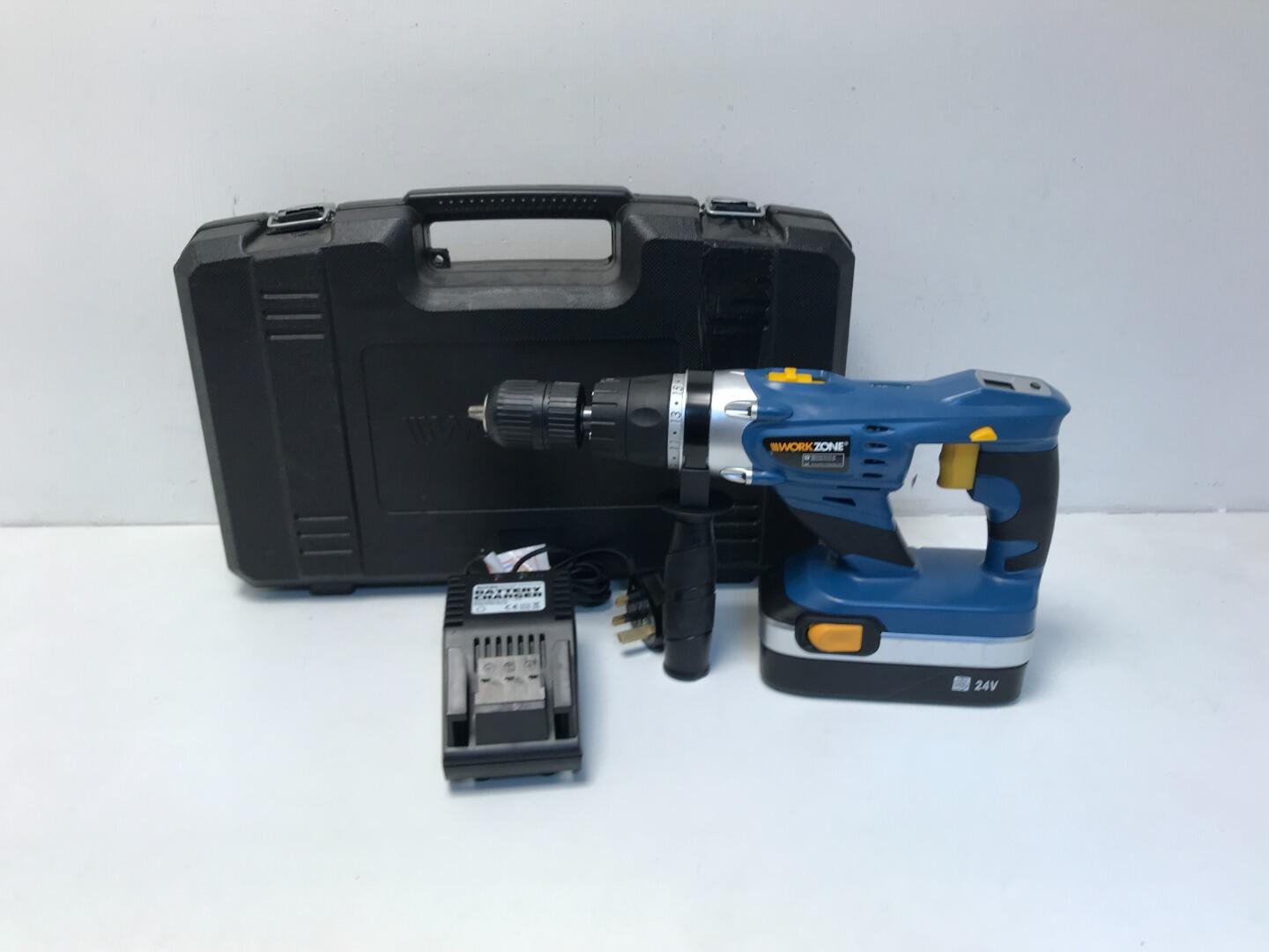 Workzone cordless hammer drill sale