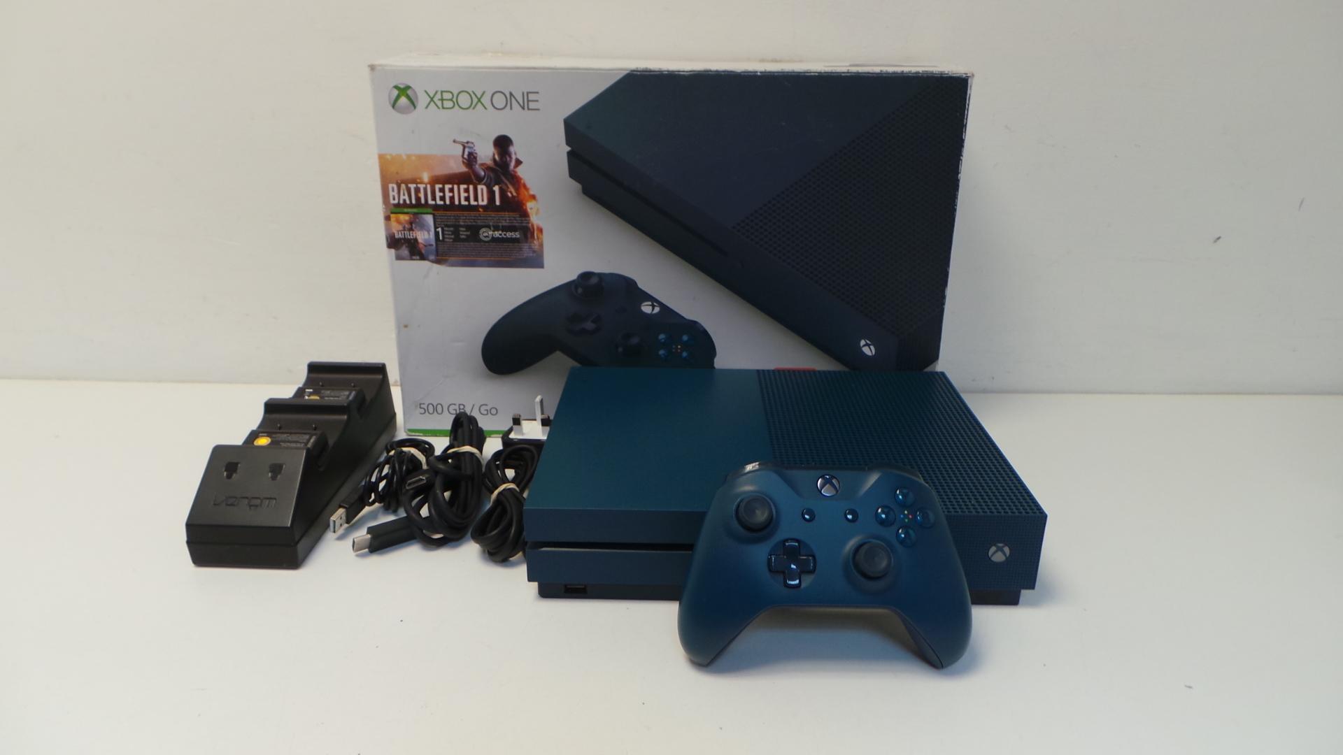 Microsoft Xbox One S 500GB Console Deep Blue Special Edition