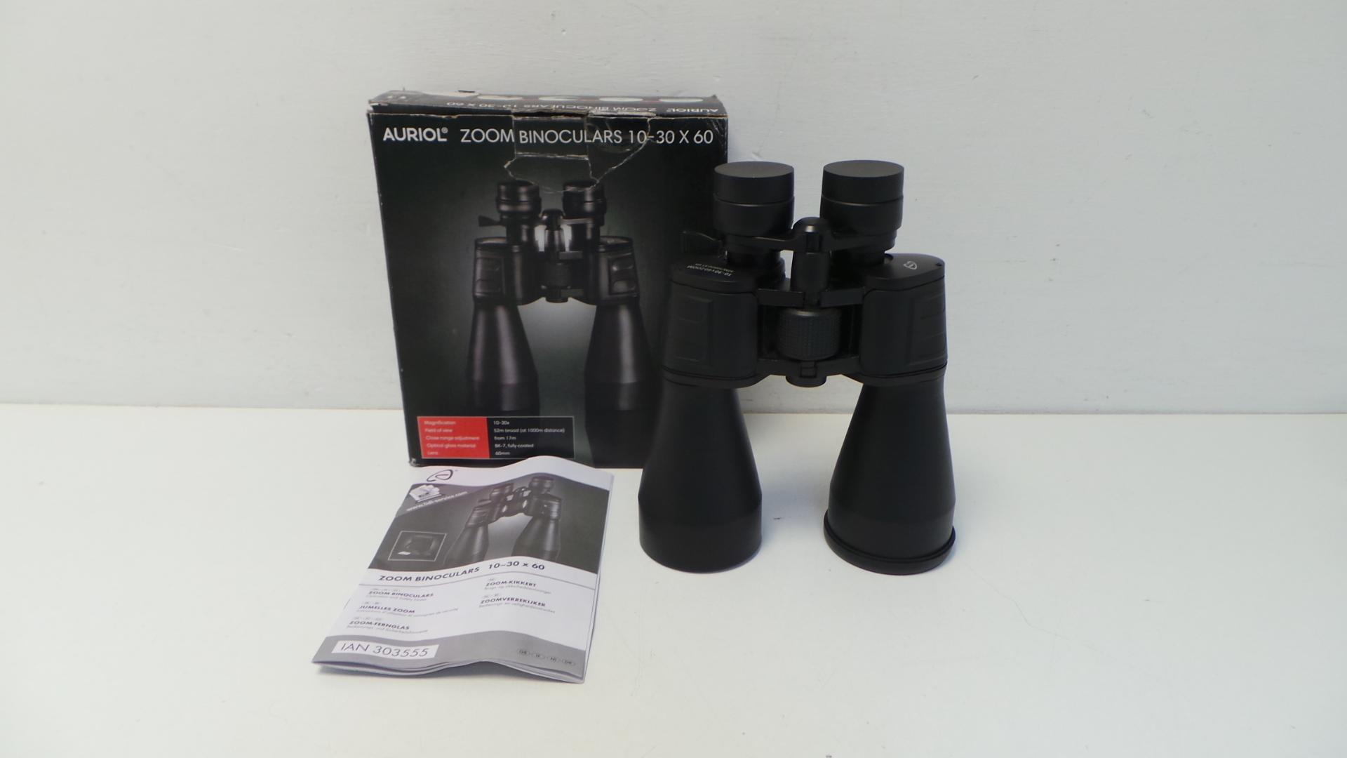 Auriol 10-30 x 60 Zoom Binoculars