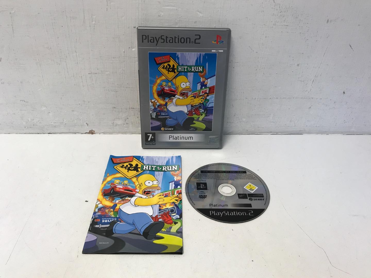 The Simpsons Hit & Run Platinum PS2 Game