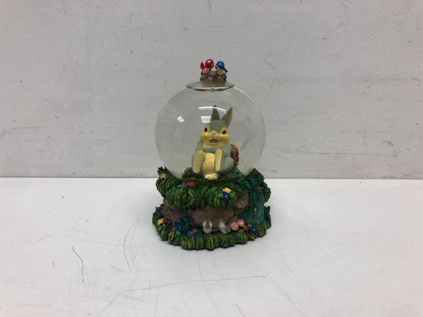 Bambi Rabbit Thumper Snow Globe