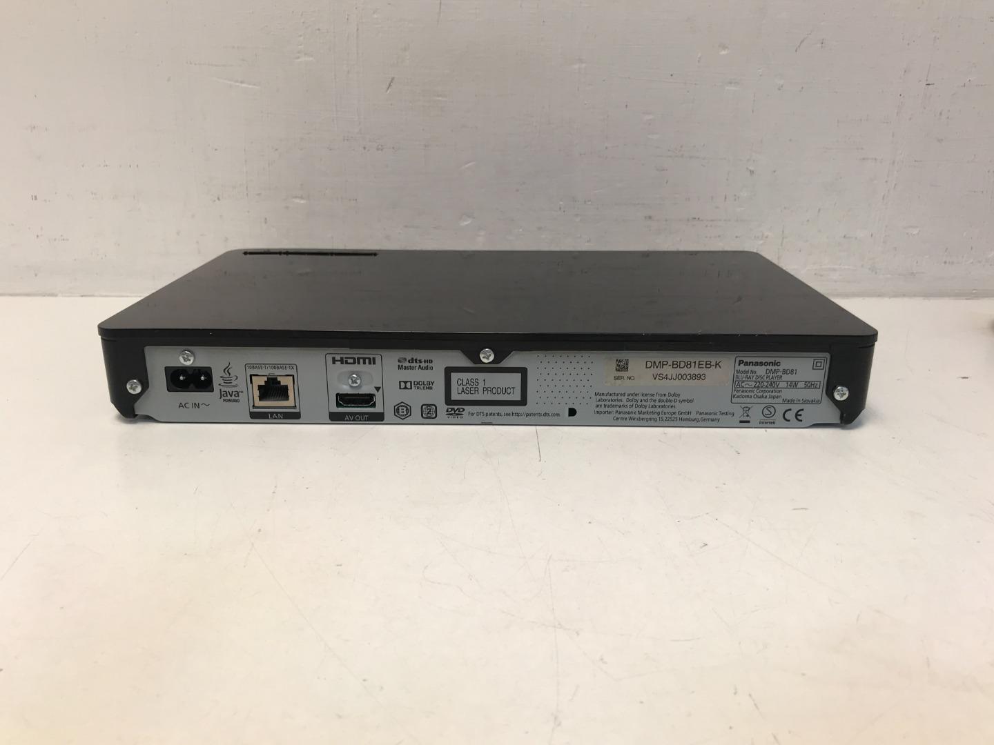 Panasonic DMP- BD81 Blu-Ray Player