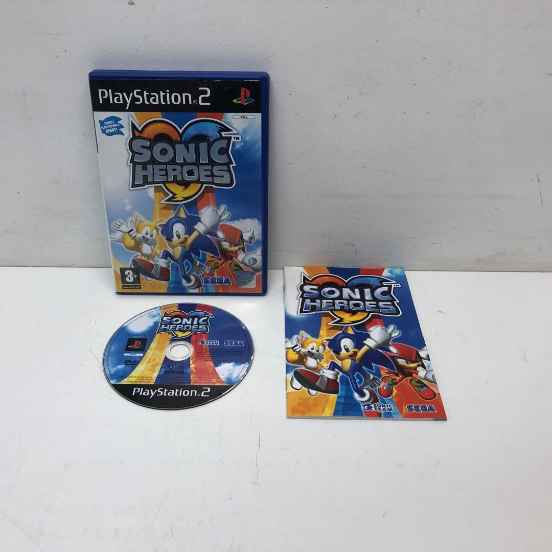 Sonic Heroes – PS2 – Version Française Complète – Boîte Et Manuel – PAL – État Bon