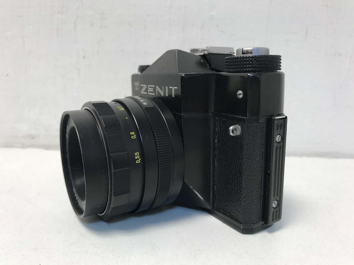 Zenit TTL SLR Film Camera with Two Lenses