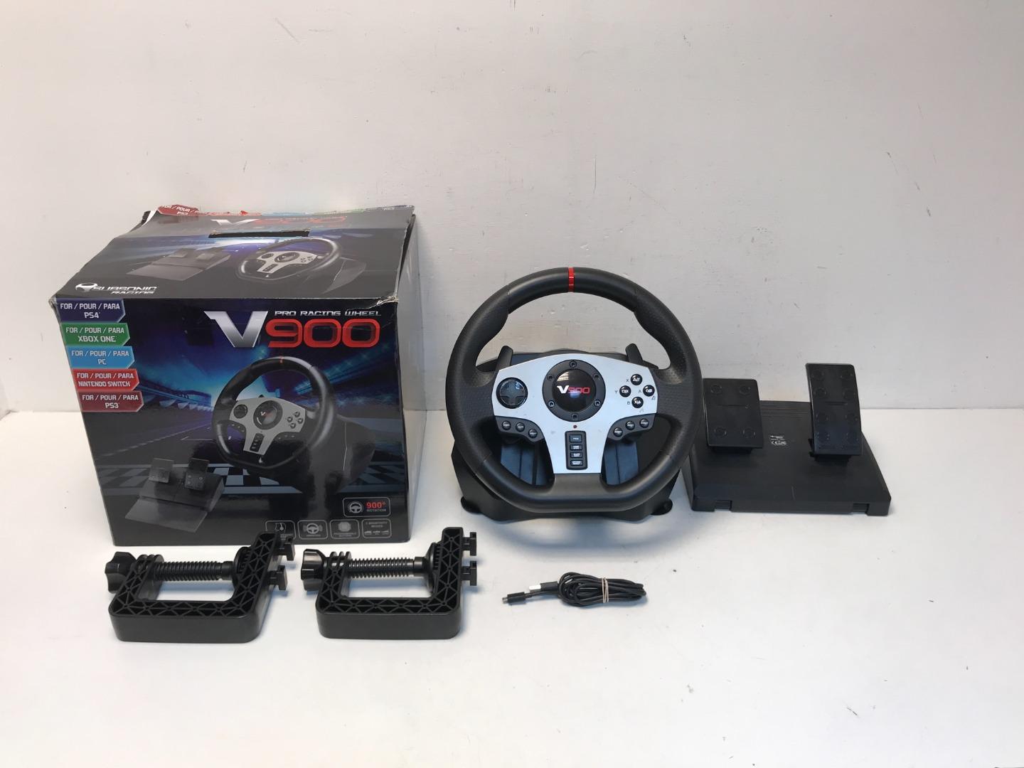 Subsonic V900 Pro Racing Wheel with Pedals