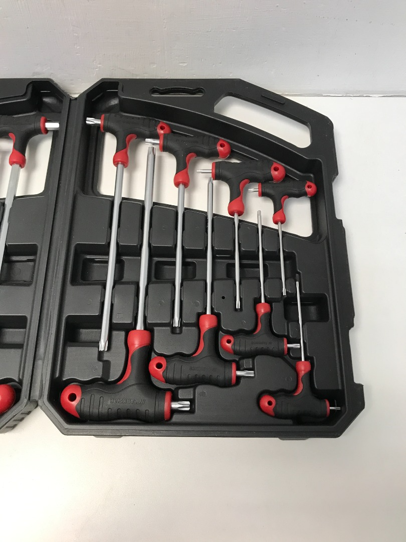 Parkside T Handle Hex and Star Key Set