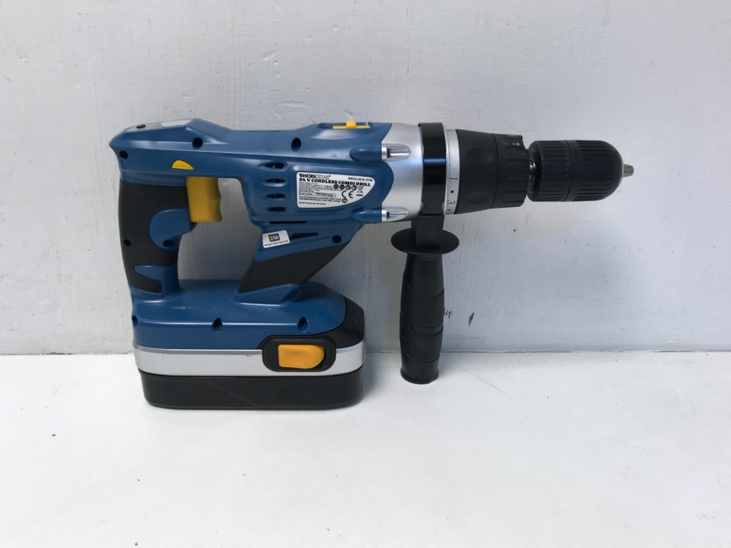 Workzone 24v discount cordless combi drill